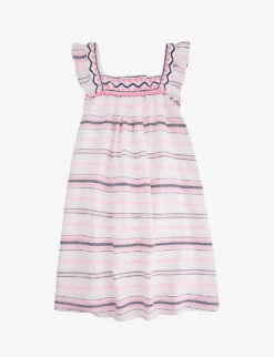 Striped Woven Dress 3-14 Years