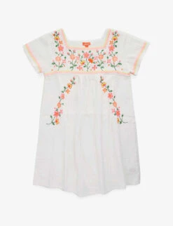 Peruvian Embroidered Cotton Dress 3-14 Years