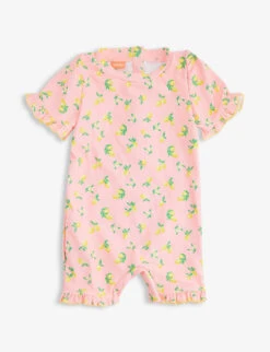 Lemon Blossom Cotton-blend Towelling Dress 3-10 Years