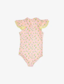 Lemon Blossom Stretch-recycled Polyester Surf Suit 3-14 Years -Selfridges Store R04115483 PINK ALT02