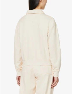 Logo-embroidered Cotton-jersey Polo Shirt -Selfridges Store R04115918 CREAMPARADISE ALT03