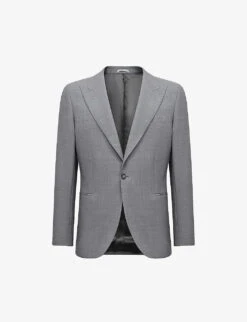Reiss Arrow Peak-lapel Single-breasted Woven Blazer
