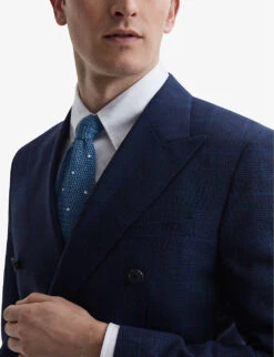 Reiss Royce Prince Of Wales-check Wool Blazer -Selfridges Store R04116681 NAVY ALT04