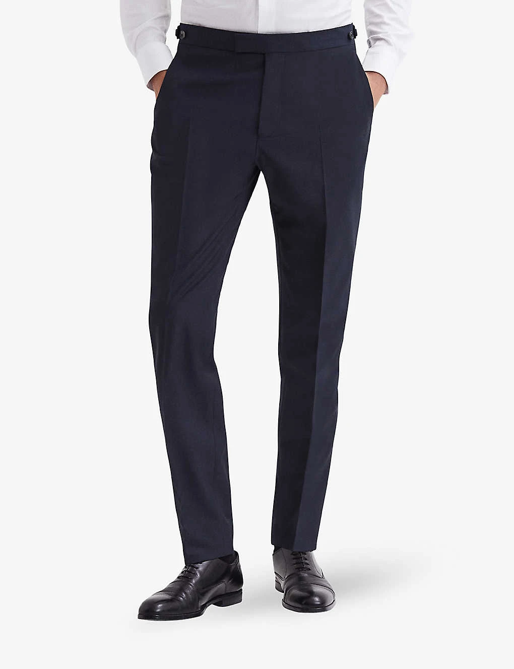 Reiss Hope Straight-leg Mid-rise Stretch Wool-blend Trousers 3 Reiss Hope Straight-leg Mid-rise Stretch Wool-blend Trousers - Image 3