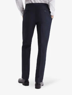Reiss Hope Straight-leg Mid-rise Stretch Wool-blend Trousers 8 Reiss Hope Straight-leg Mid-rise Stretch Wool-blend Trousers -Selfridges Store R04116696 NAVY ALT03