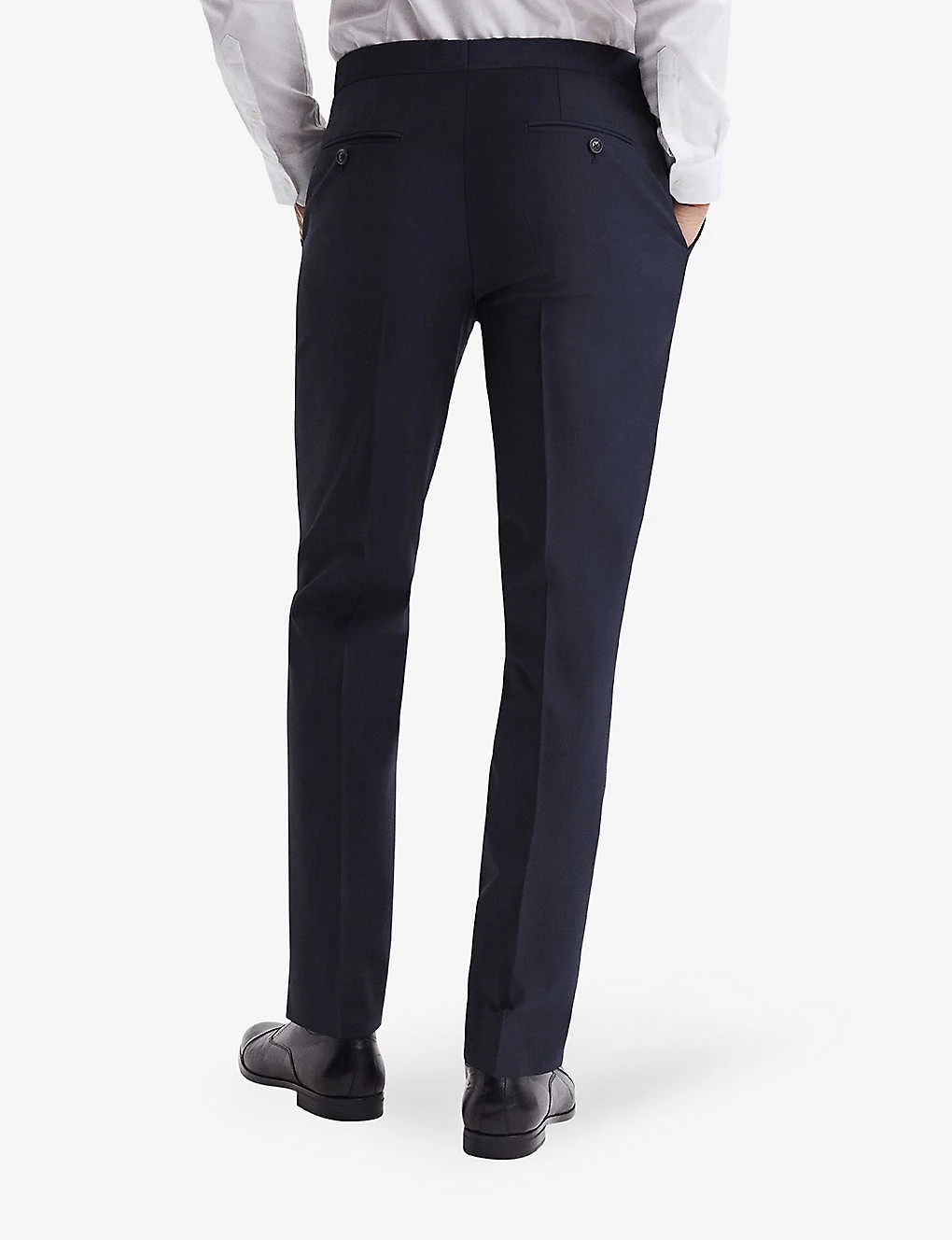 Reiss Hope Straight-leg Mid-rise Stretch Wool-blend Trousers 4 Reiss Hope Straight-leg Mid-rise Stretch Wool-blend Trousers - Image 4
