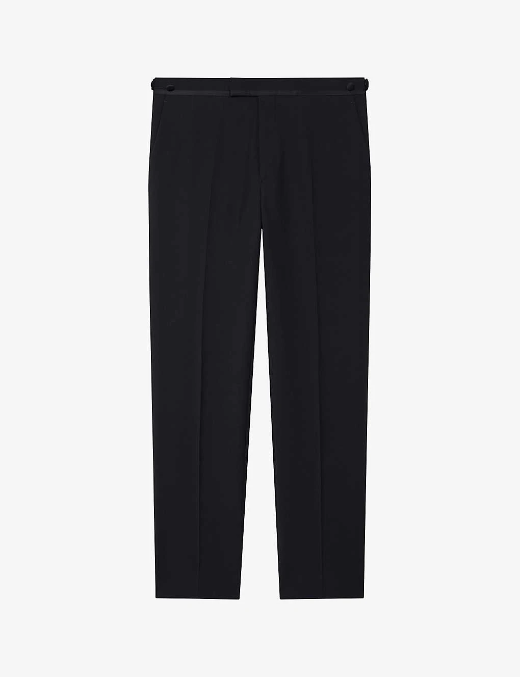 Reiss Hope Straight-leg Mid-rise Stretch Wool-blend Trousers 1 Reiss Hope Straight-leg Mid-rise Stretch Wool-blend Trousers