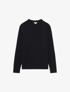 Reiss Arran Crewneck Cable Knitted Jumper