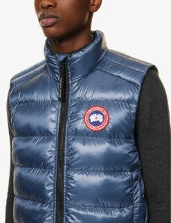 Canada Goose Crofton Quilted Funnel-neck Recycled-nylon Gilet 9 Canada Goose Crofton Quilted Funnel-neck Recycled-nylon Gilet -Selfridges Store R04117742 OZONEBLUE ALT04