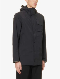Canada Goose Nanaimo Funnel-neck Shell Hooded Jacket -Selfridges Store R04117745 BLACK ALT02