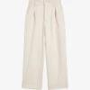 Ted Baker Steviey Wide-leg Mid-rise Cotton Trousers