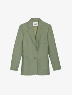 CLAUDIE PIERLOT Violaine Single-breasted Tailored Stretch-woven Blazer