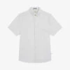 Ted Baker Knigfrd Regular-fit Short-sleeve Linen-blend Shirt