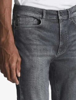 Reiss Harry Slim-fit Low-rise Denim Jeans -Selfridges Store R04122258 WASHEDGREY ALT04