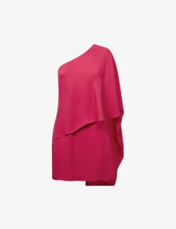 Reiss Blake One-shoulder Woven Mini Dress