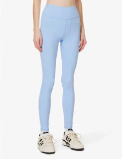 High-rise Text-print Stretch-woven Leggings -Selfridges Store R04122873 HYDRANGEA ALT02