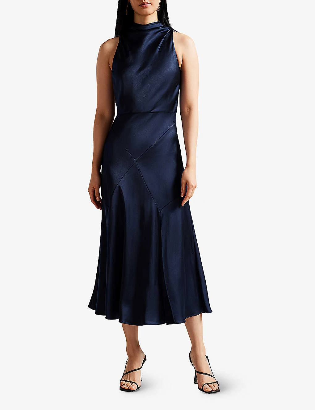 Ted Baker Lilymay Cowl-neck Bias-cut Satin Midi Dress 2 Ted Baker Lilymay Cowl-neck Bias-cut Satin Midi Dress - Image 2