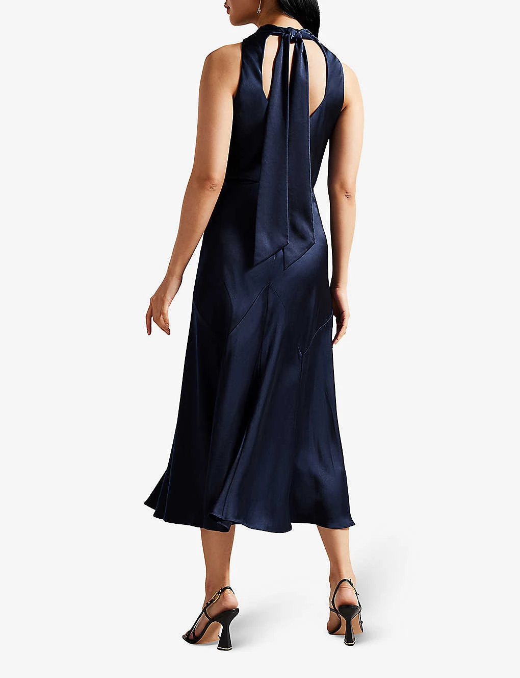 Ted Baker Lilymay Cowl-neck Bias-cut Satin Midi Dress 4 Ted Baker Lilymay Cowl-neck Bias-cut Satin Midi Dress - Image 4