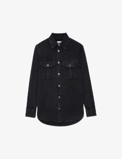 Zadig & Voltaire Teros Logo-embroidered Denim Shirt