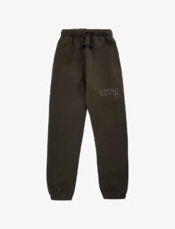 Kids ESSENTIALS Brand-appliqué Cotton-blend Jogging Bottoms