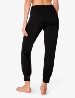 Sweaty Betty "Gary 27"" Relaxed-fit Mid-rise Stretch-woven Yoga Trousers" -Selfridges Store R04127225 BLACK ALT03