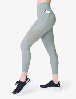Sweaty Betty Aerial Power Ultra Sculpt High-rise 7/8 Stretch-jersey Leggings 7 Sweaty Betty Aerial Power Ultra Sculpt High-rise 7/8 Stretch-jersey Leggings -Selfridges Store R04127274 VAPOURBLUE ALT02