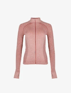 Sweaty Betty Athlete Seamless Zip-up Stretch-woven Top