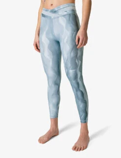 Sweaty Betty All Day Graphic-print Wrap-waist 7/8 Stretch-woven Leggings -Selfridges Store R04127301 BLUEVINTAGEPRINT ALT02