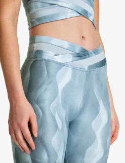 Sweaty Betty All Day Graphic-print Wrap-waist 7/8 Stretch-woven Leggings -Selfridges Store R04127301 BLUEVINTAGEPRINT ALT04