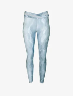 Sweaty Betty All Day Graphic-print Wrap-waist 7/8 Stretch-woven Leggings