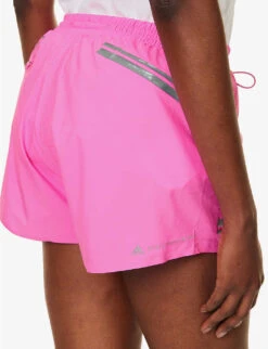 Adidas By Stella Mccartney Truepace Mid-rise Recycled-polyester Shorts -Selfridges Store R04128939 SCREAMINGPINK ALT04