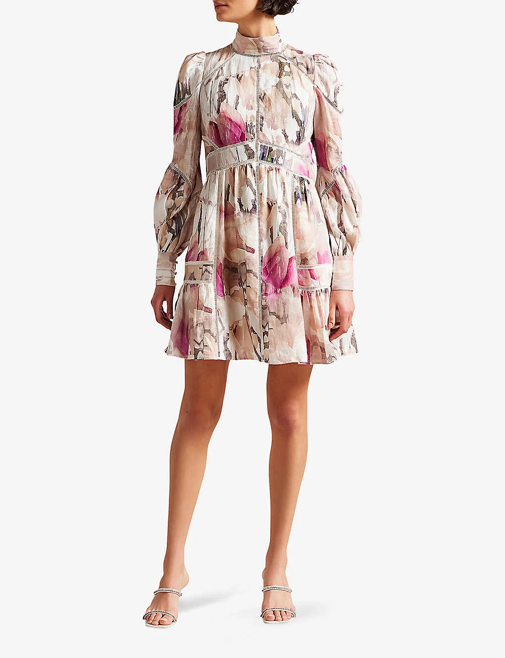 Ted Baker Fleurz Floral-patterned Linen Mini Dress 2 Ted Baker Fleurz Floral-patterned Linen Mini Dress - Image 2