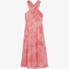 Ted Baker Mirelia Cross-front Pleated Woven Midi Dress