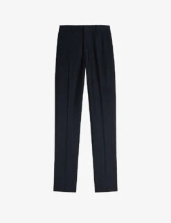 Ted Baker Forbyts Regular-fit Straight-leg Stretch Wool-blend Trousers