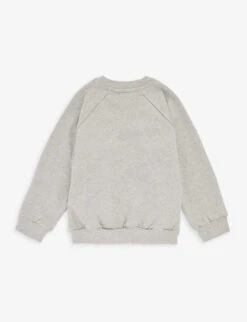Mini Rodini Pelican-print Raglan-sleeve Cotton-jersey Sweatshirt 18 Months - 11 Years -Selfridges Store R04131140 GREYMELANGE ALT02