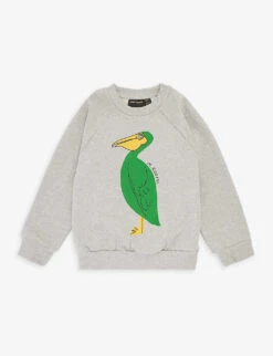 Mini Rodini Pelican-print Raglan-sleeve Cotton-jersey Sweatshirt 18 Months - 11 Years