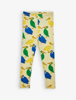 Mini Rodini Pelican-print Elasticated-waist Stretch-cotton Leggings 18 Months-11 Years
