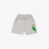 Mini Rodini Pelican-print Elasticated-waist Cotton-jersey Shorts 18 Months-11 Years
