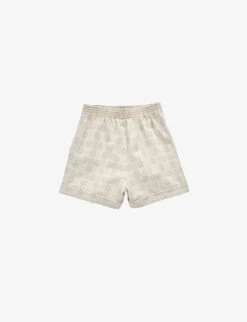 Gucci Monogram-print Cotton Shorts 6-12 Years -Selfridges Store R04131778 IVORYECRUMIX ALT02