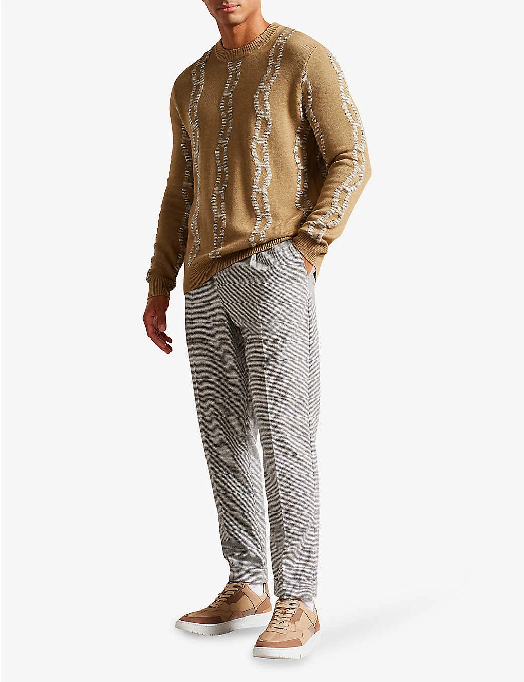Ted Baker Nerin Cable-knit Relaxed-fit Cotton Jumper 2 Ted Baker Nerin Cable-knit Relaxed-fit Cotton Jumper - Image 2