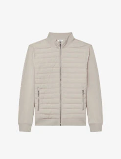 Reiss Flintoff Quilted Cotton-blend Jacket