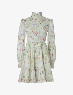 By Malina Francesca Floral-print Woven Mini Dress