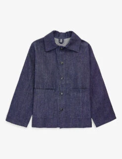 Patch-pocket Organic-cotton Denim Jacket 1-10 Years