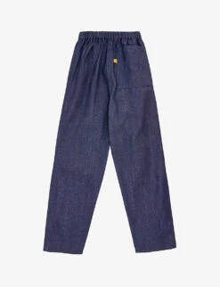 Elasticated-waist Straight-leg Organic-cotton Denim Jeans 1-10 Years -Selfridges Store R04134117 INDIGO ALT02