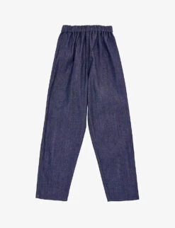 Elasticated-waist Straight-leg Organic-cotton Denim Jeans 1-10 Years