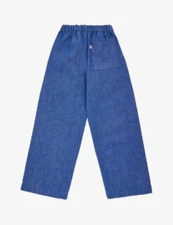 Wide-leg Organic-cotton Denim Jeans 1-10 Years 5 Wide-leg Organic-cotton Denim Jeans 1-10 Years -Selfridges Store R04134121 BLUE ALT02