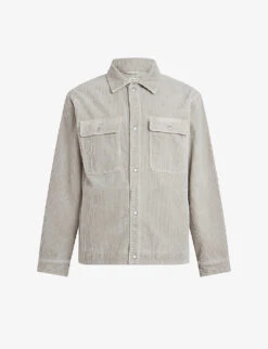AllSaints Castleford Spread-collar Relaxed-fit Recycled-cotton Corduroy Shirt