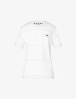 Lacoste Heritage Logo-embroidered Regular-fit Cotton-jersey T-shirt