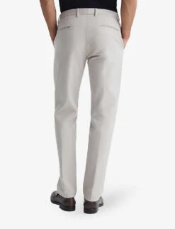 Reiss Eastbury Slim-fit Mid-rise Stretch-cotton Chinos 8 Reiss Eastbury Slim-fit Mid-rise Stretch-cotton Chinos -Selfridges Store R04135025 STONE ALT03