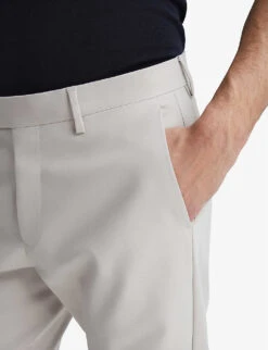 Reiss Eastbury Slim-fit Mid-rise Stretch-cotton Chinos 9 Reiss Eastbury Slim-fit Mid-rise Stretch-cotton Chinos -Selfridges Store R04135025 STONE ALT04